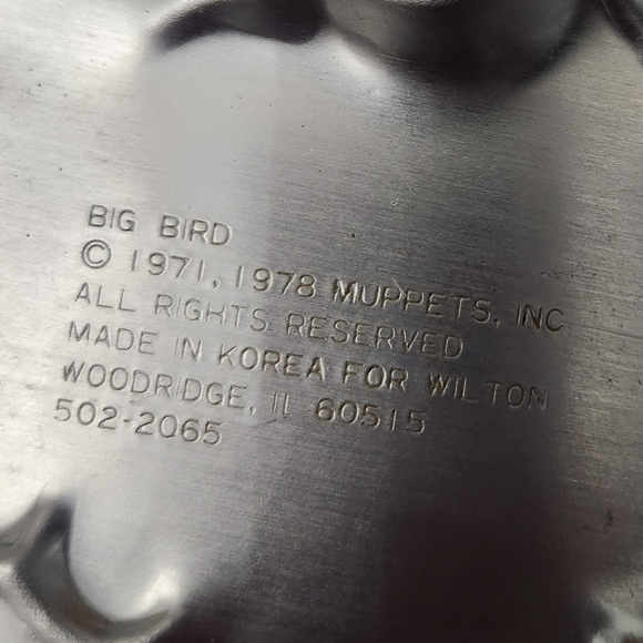 SESAME STREET Big Bird 1978 Vintage Wiltons Cake Pan - Picture 3 of 3
